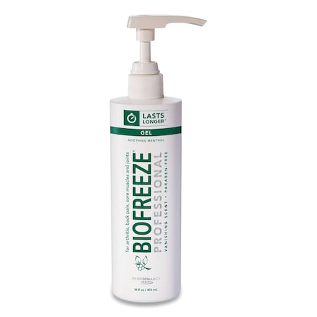 Biofreeze Professional Green Topical Analgesic Pain Reliever Gel, 16 oz Pump 13425